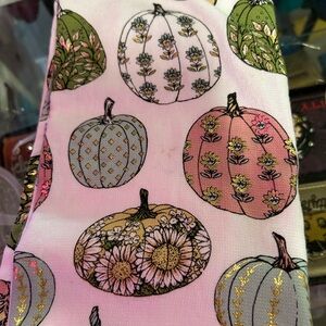 Floral Pumpkin Patterned Kitchen Towels